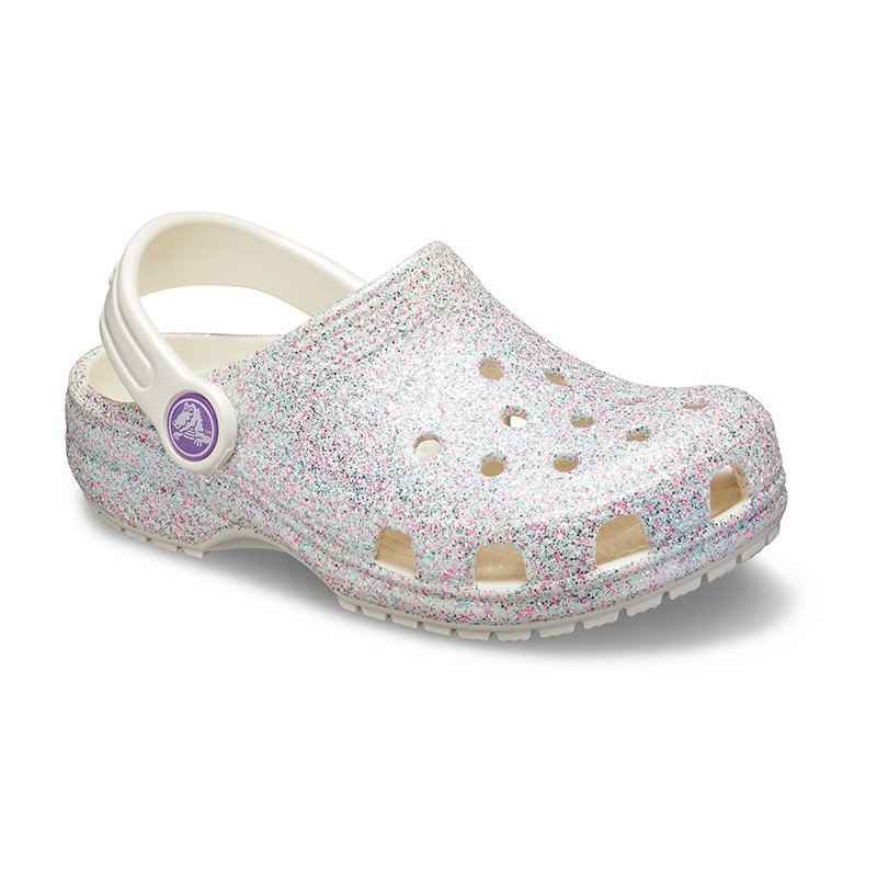 Zapatos para Agua Unisex niños Crocs Classic Glitter Lined Clog K