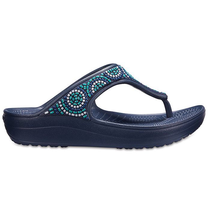 Crocs Sloane Embellished Flip- Beaded W