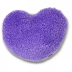 Corazón de pelo morado