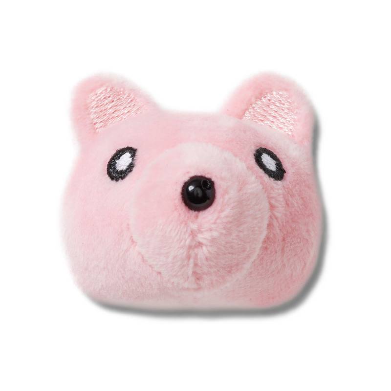 Cara de ursinho de peluche cor-de-rosa