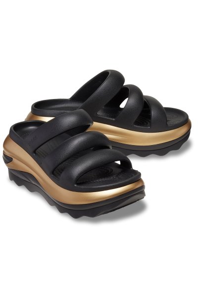 Sandálias slide unissexo Mega Crush Metallic Triple Strap U