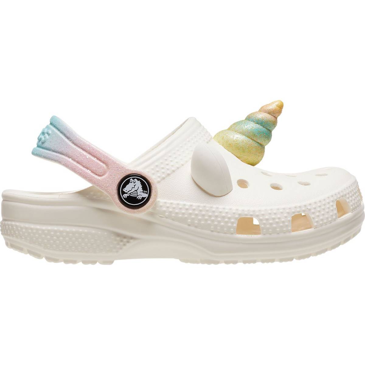 Crocs Zuecos de niños Classic I Am Rainbow Unicorn T - Chalk