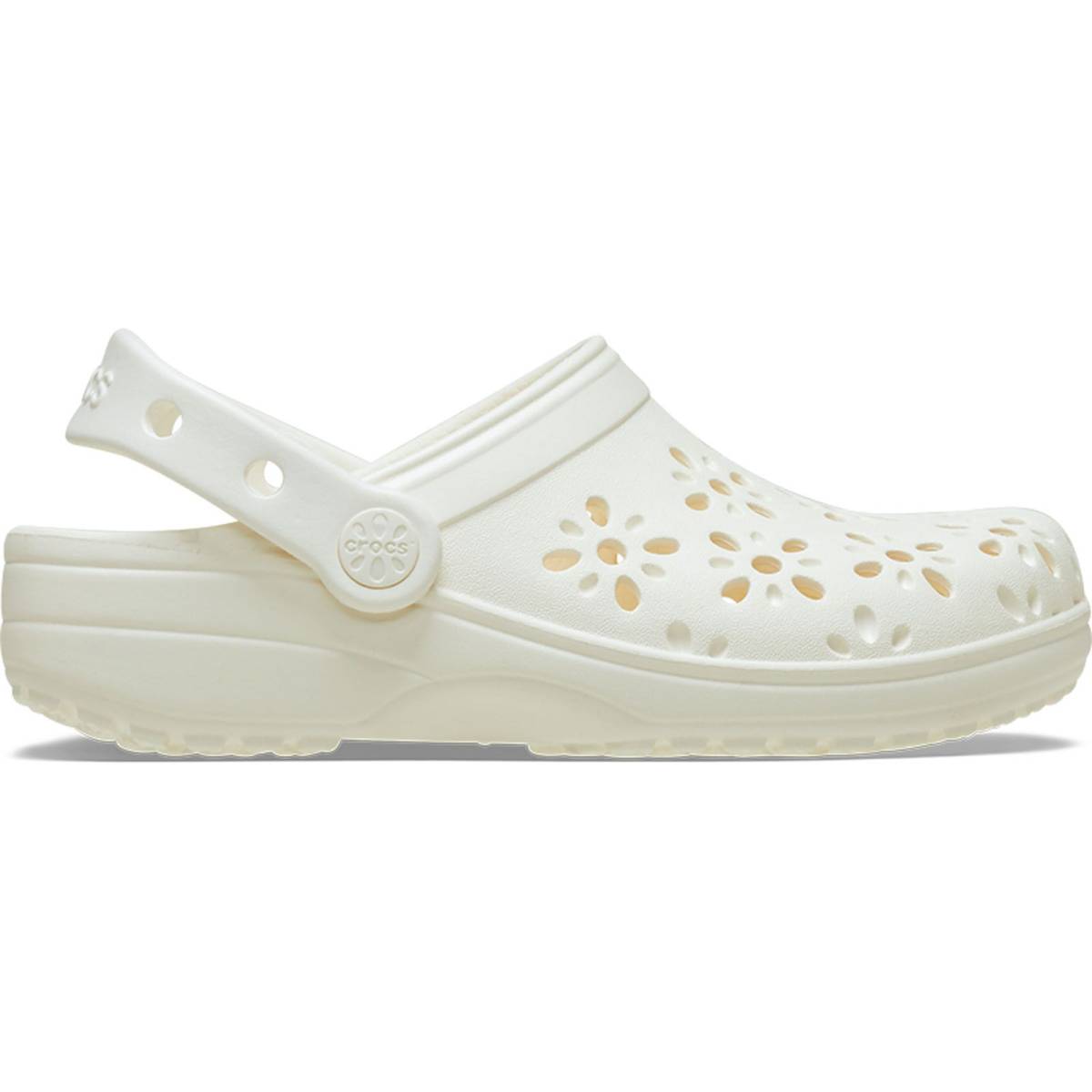 Crocs Zuecos de niños Classic Floral Cut Out T - Cherry Red