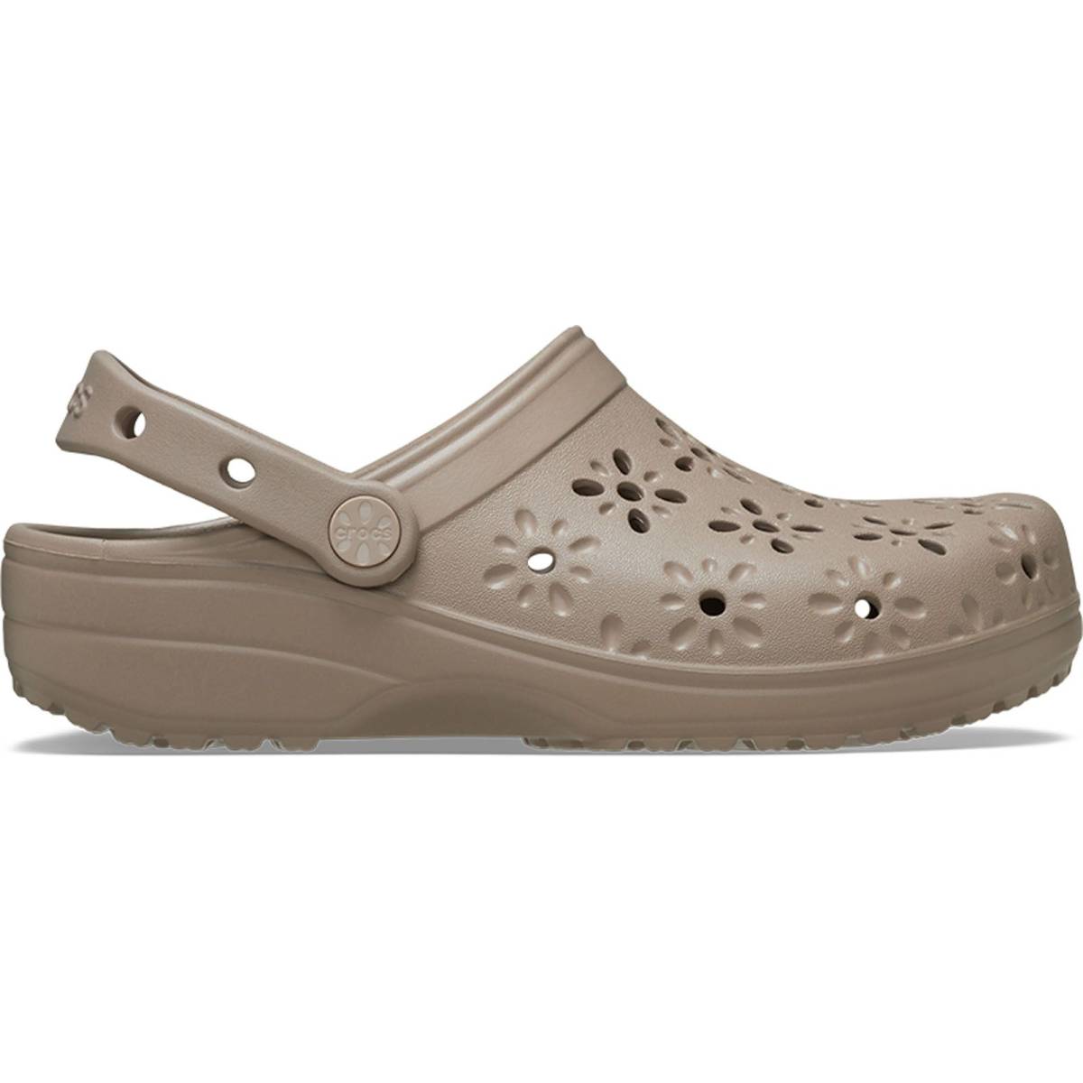 Crocs Zuecos unisex Classic Floral Cut Out U - Pink Milk