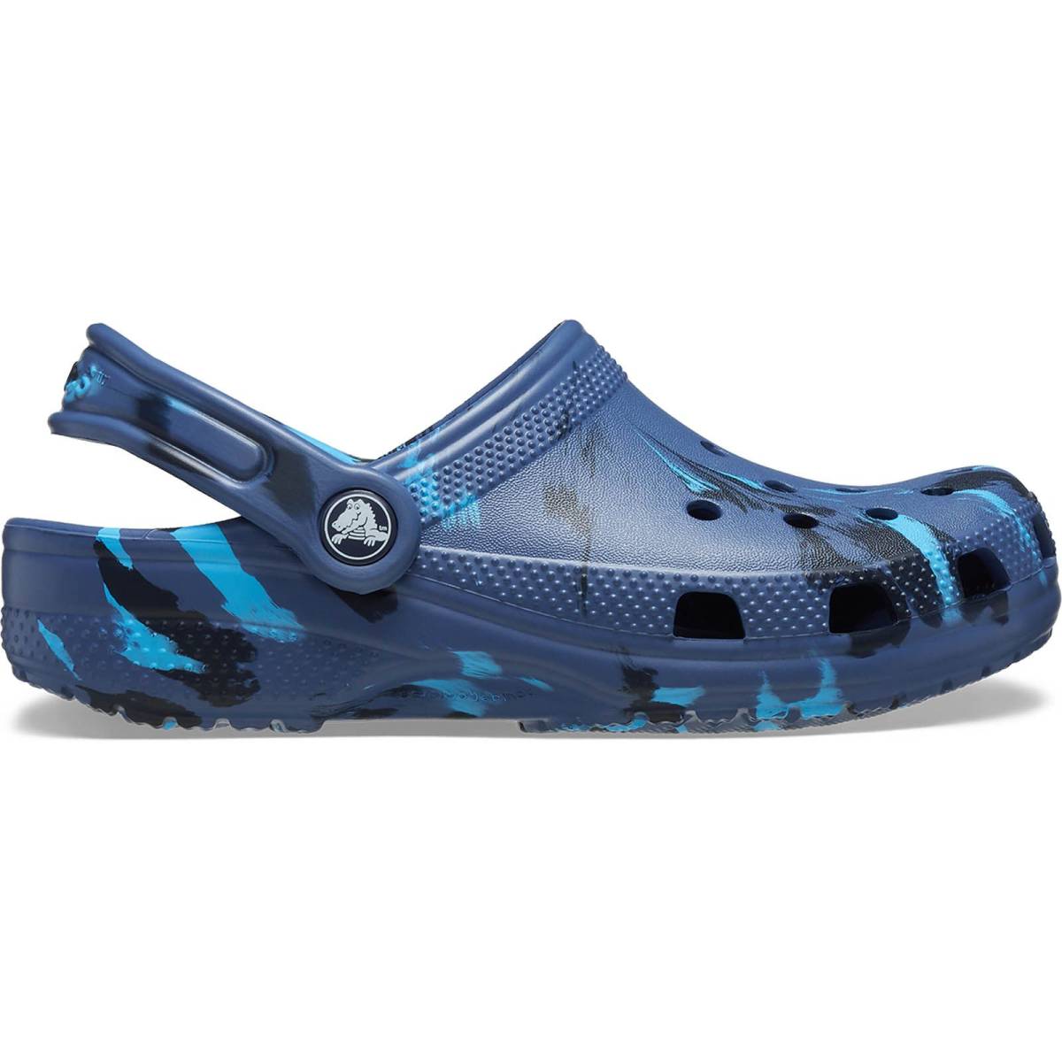 Crocs Zuecos de niños Classic Marbled K - Summit White/Multi