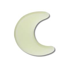 Luna creciente brillo en la oscuridad