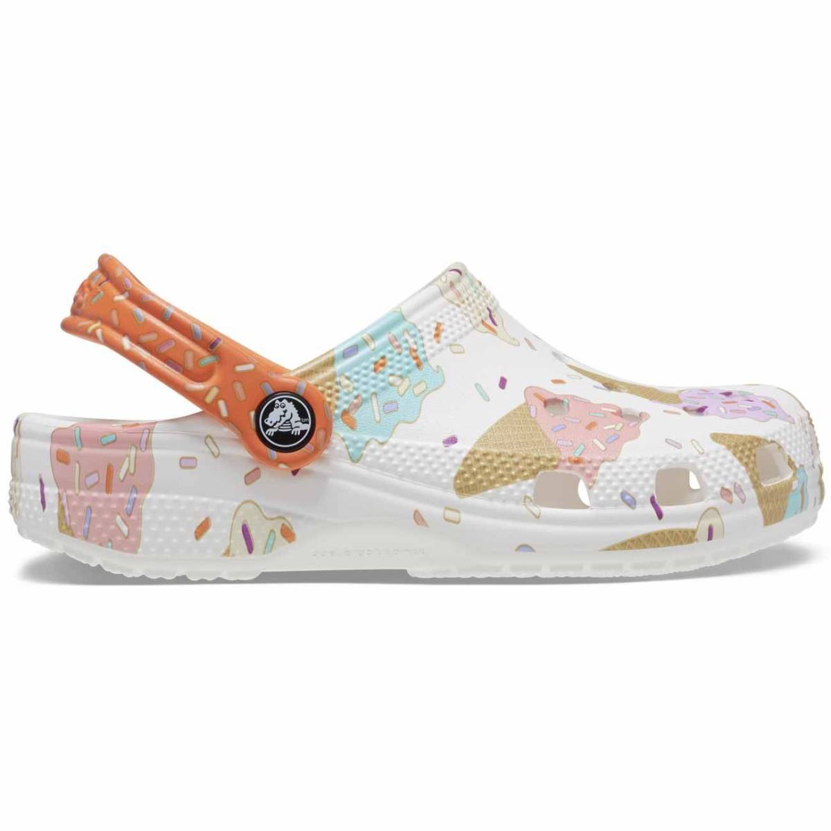 Crocs Zuecos de niños Classic Ice Cream T - White/Multi