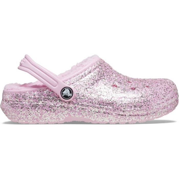 Socas de criança Classic Lined Glitter Clog T