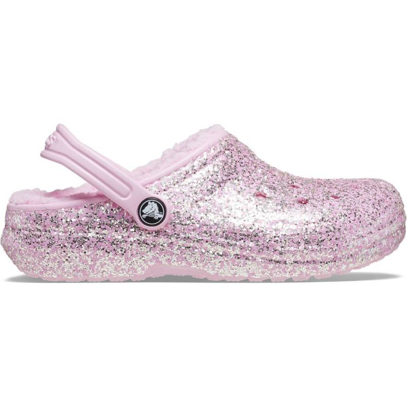 Socas de criança Classic Lined Glitter Clog T