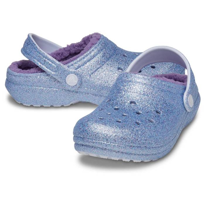 Zuecos de niños Classic Lined Glitter Clog T