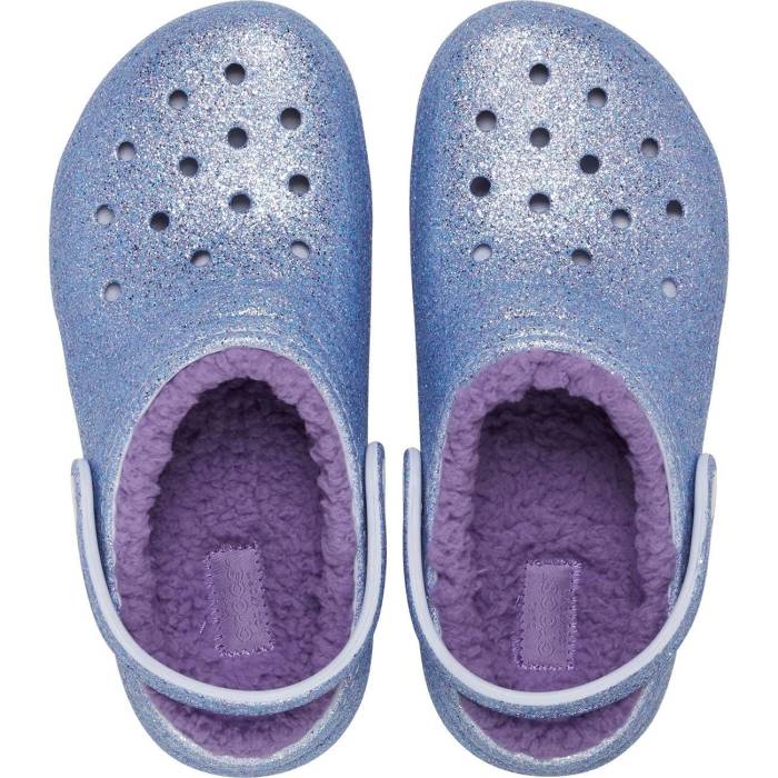 Zuecos de niños Classic Lined Glitter Clog T