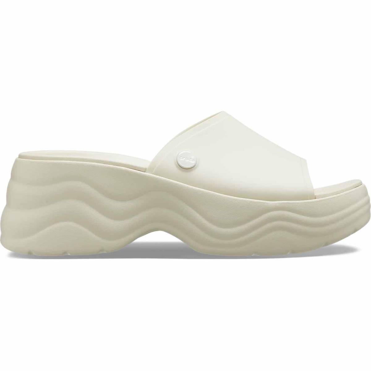 Crocs Sandalias slide de mujer Skyline W - Bone