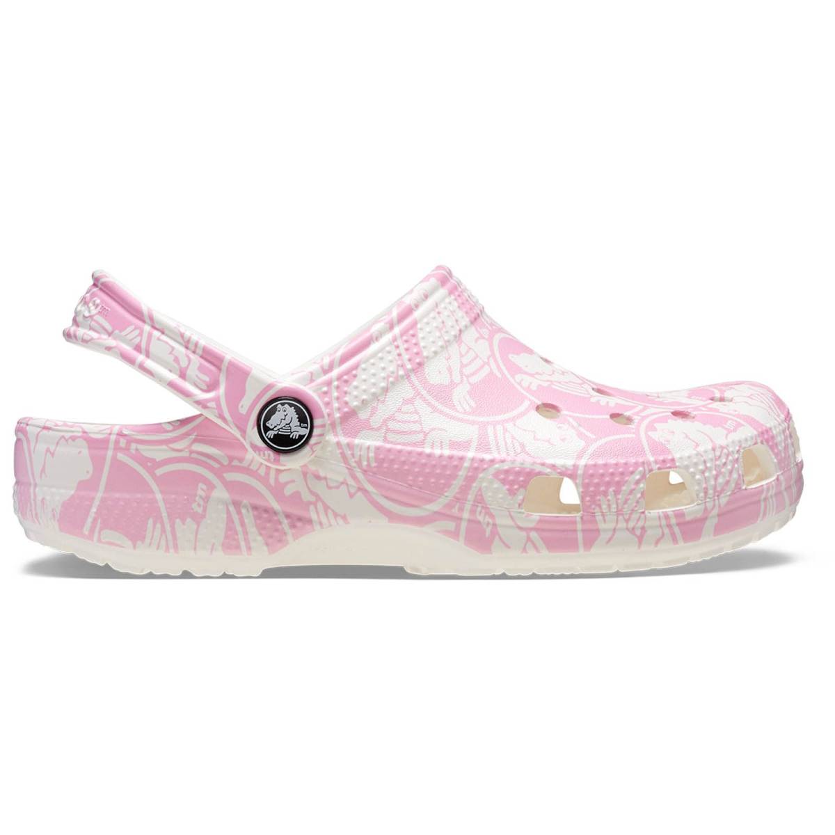 Crocs Zuecos de niños Classic Duke Print T - Pink Tweed