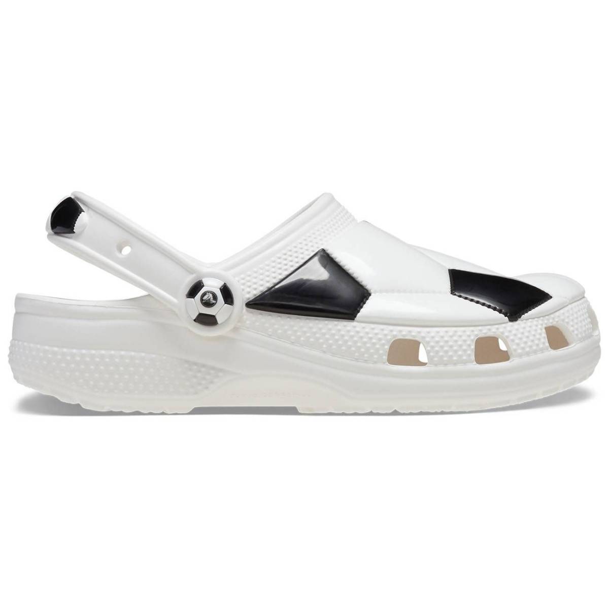 Crocs Zuecos de niños Classic Soccer Ball K - White/Black