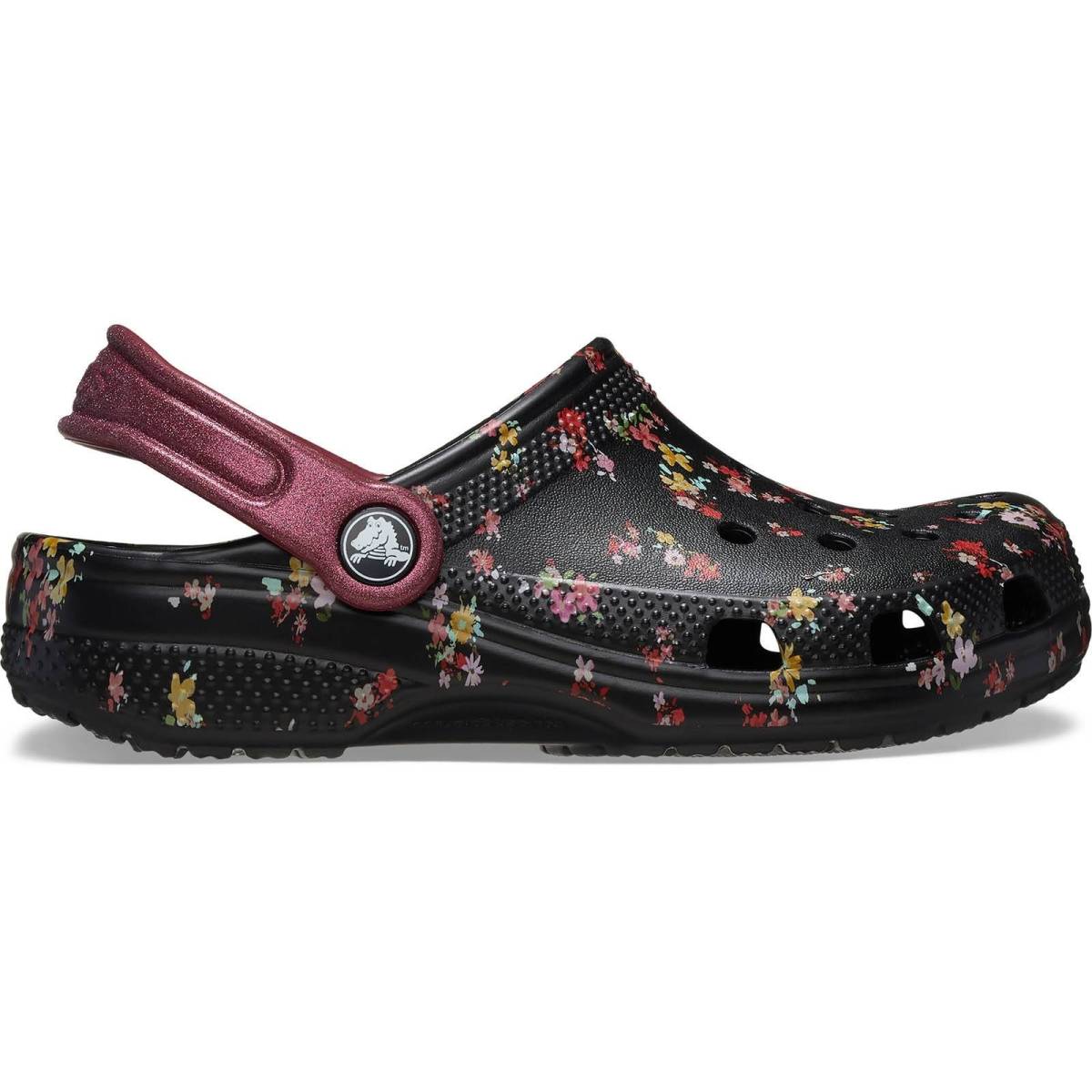 Crocs Zuecos de niños Classic Ditsy Floral K - Black/Multi