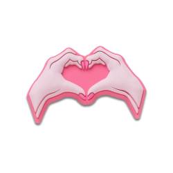Manos corazón rosa