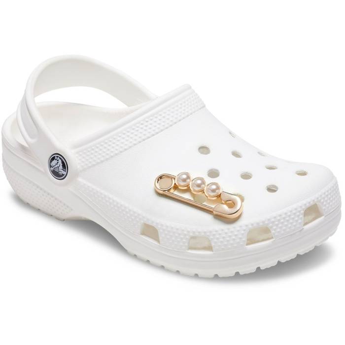 Imperdible de oro y perlas