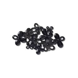 Florecimiento de flores negras