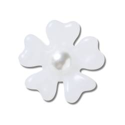 Pequeña flor de perla blanca mate