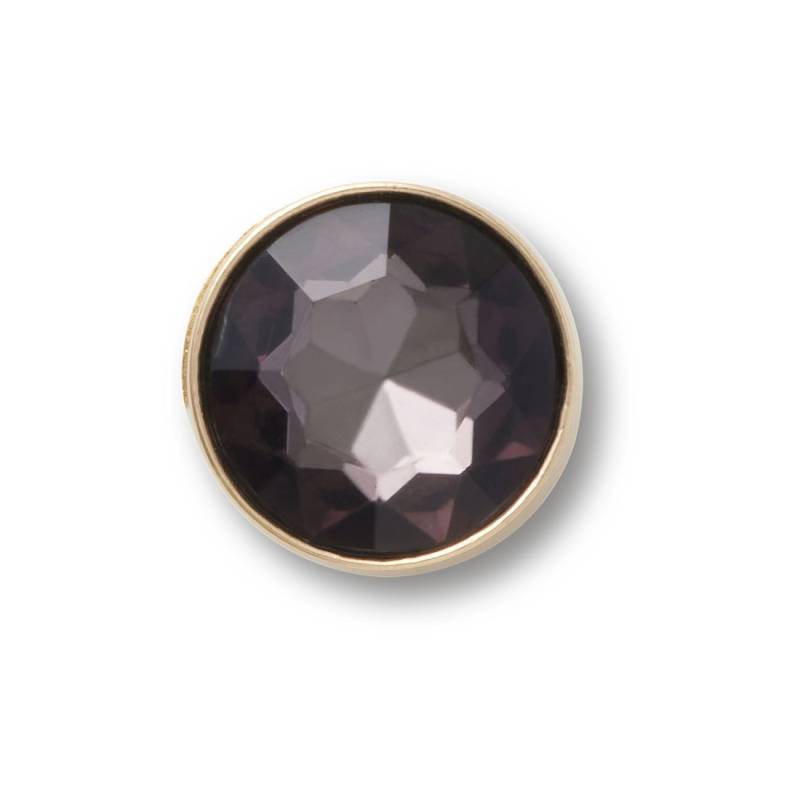 Gema circular dorada y negra