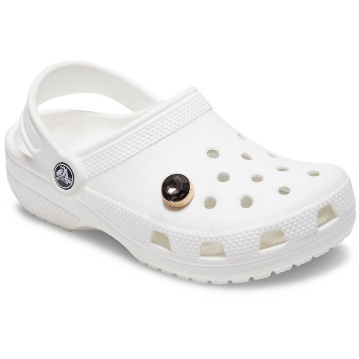 Gema circular dorada y negra