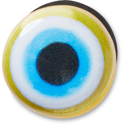 Mal de ojo azul y dorado