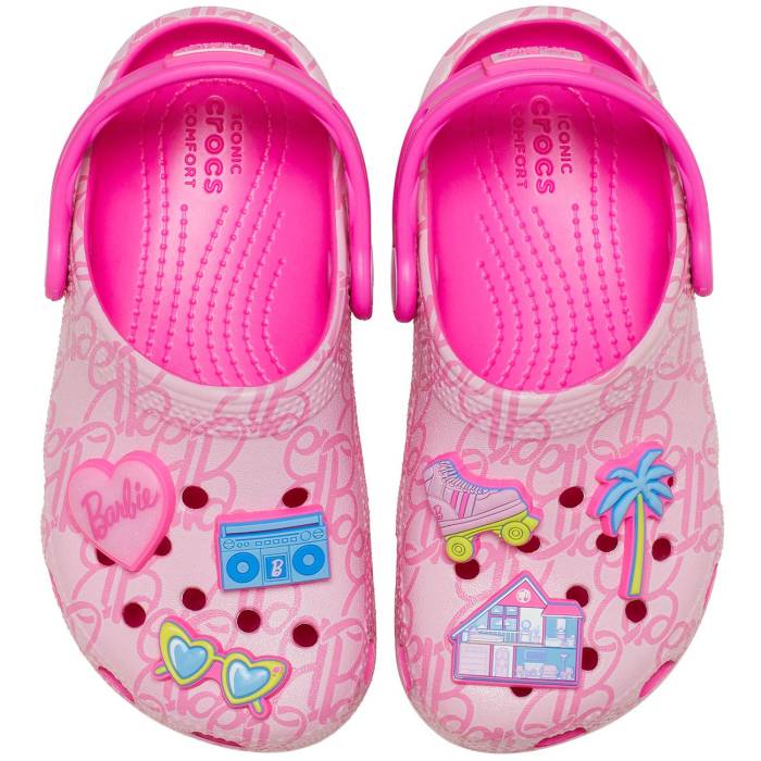 Zuecos para niños pequeños Mattel Pink Barbie Classic Clog T