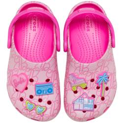 Zuecos para niños pequeños Mattel Pink Barbie Classic Clog T