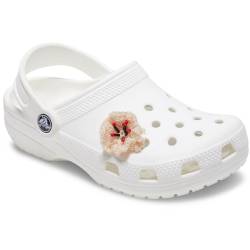 Floral de ganchillo blanco