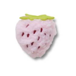 Morango de pelúcia rosa