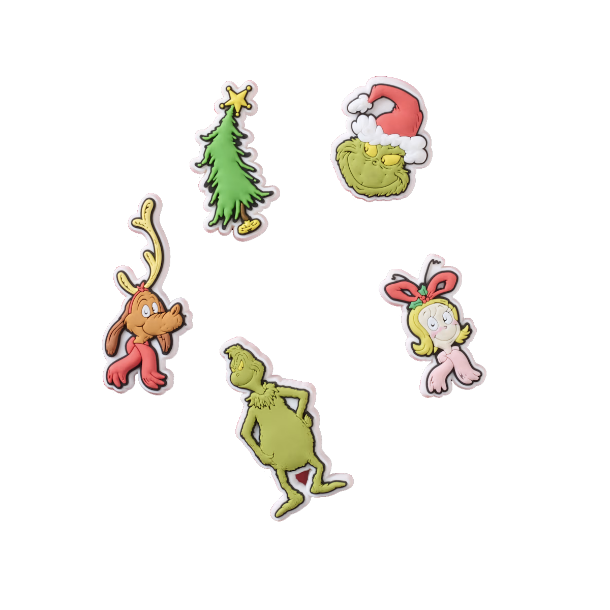 Crocs Pack 5 el grinch
