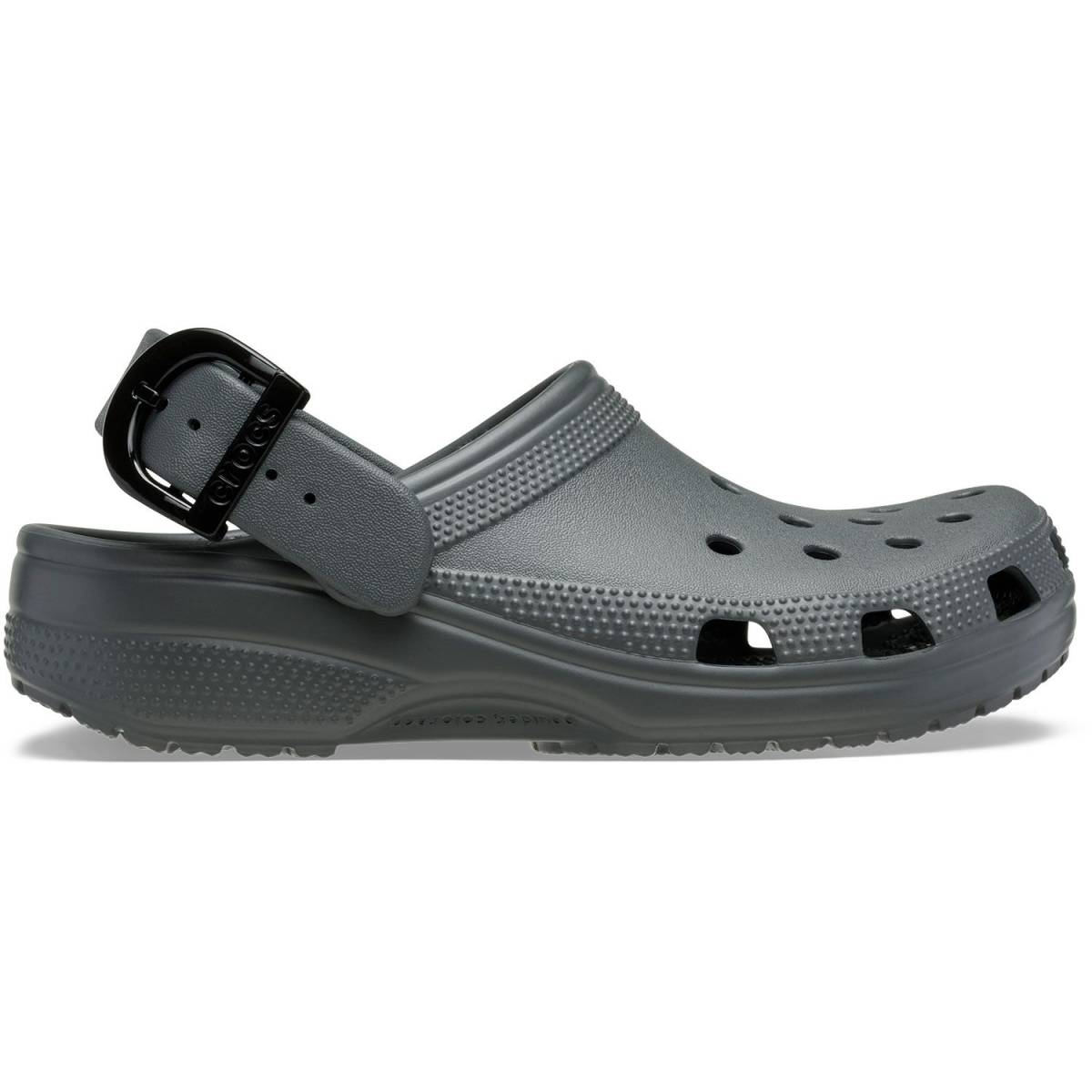 Crocs Zuecos unisex Classic Buckle U - Carbón