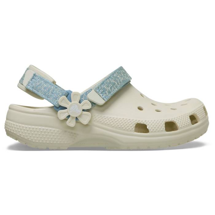 Classic Dnm Flwr Adj Backstrap Clog K