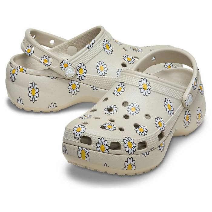 Classic Platform Floral Clog W