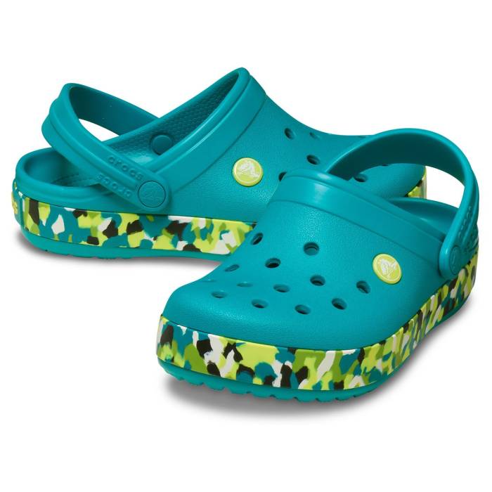 Crocband Glow Confetti Band Clog K
