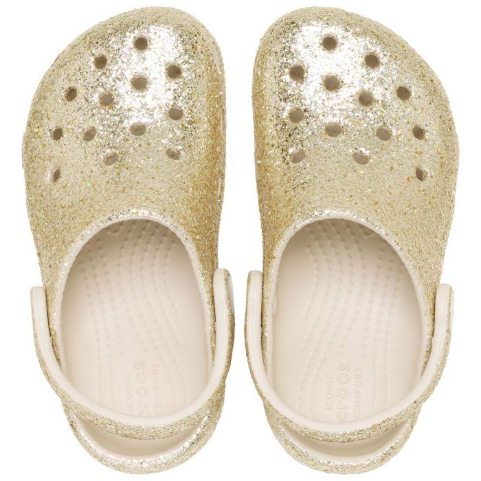 Zuecos para niños pequeños Classic Chunky Glitter