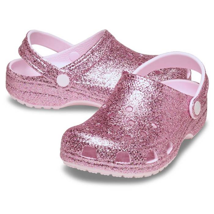Zuecos para niños pequeños Classic Chunky Glitter