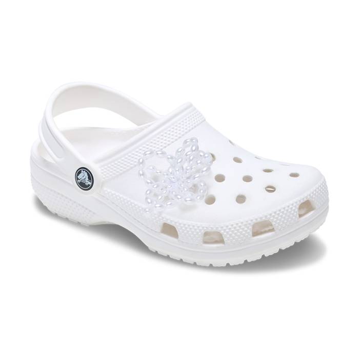 Floral perlado blanco