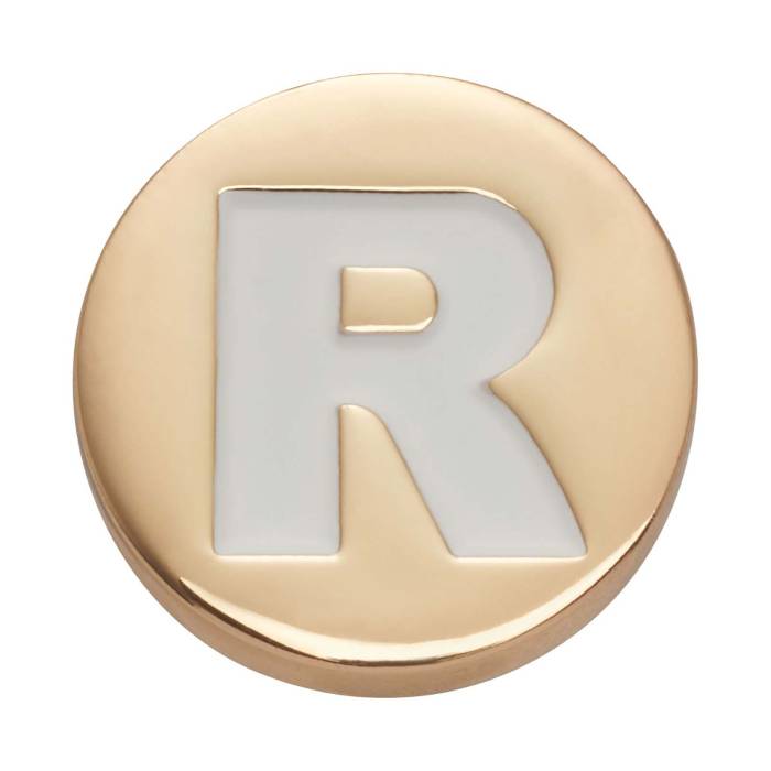 Letra dorada R