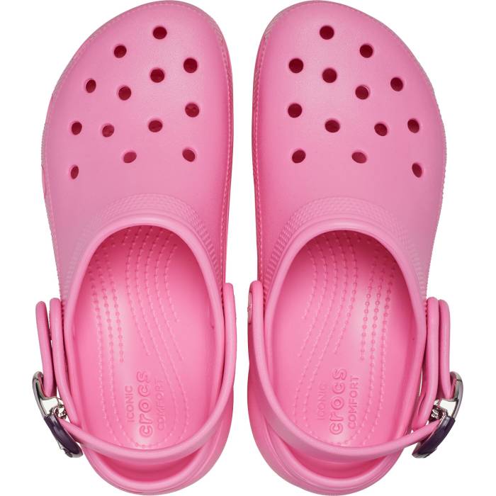 Zuecos con plataforma de mujer hebilla W