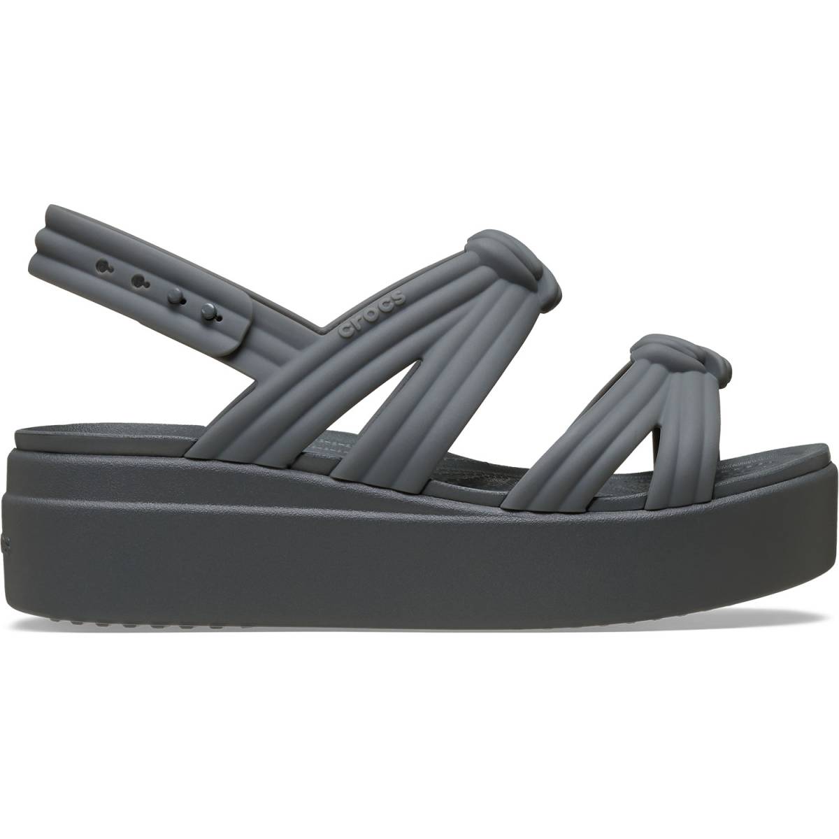 Crocs Sandalias con cuña de mujer Brooklyn Knot W - Latte