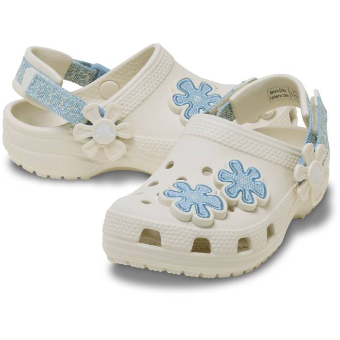 Zuecos de niños Classic Denim Flower T