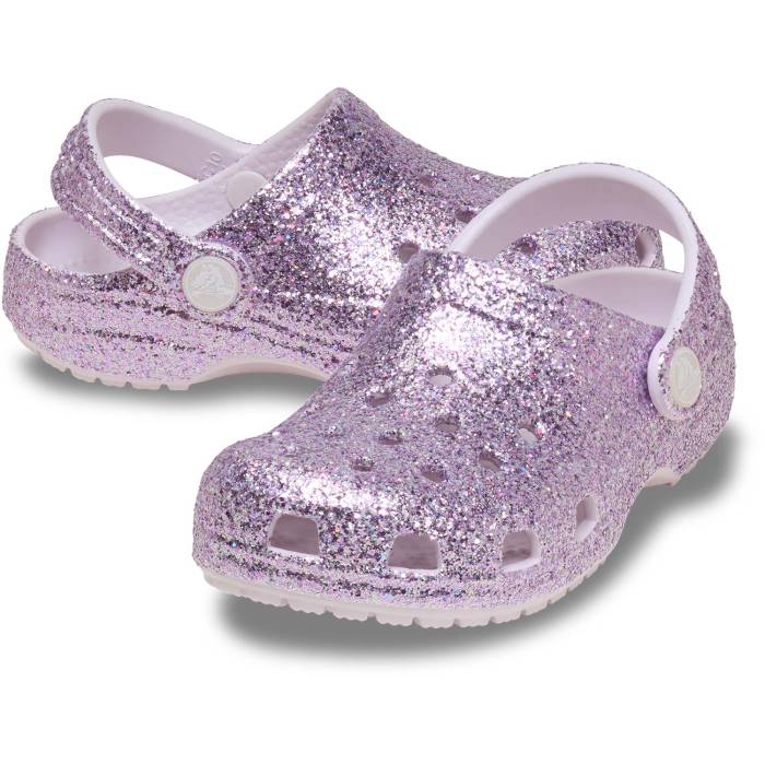 Zuecos para niños pequeños Classic Chunky Glitter