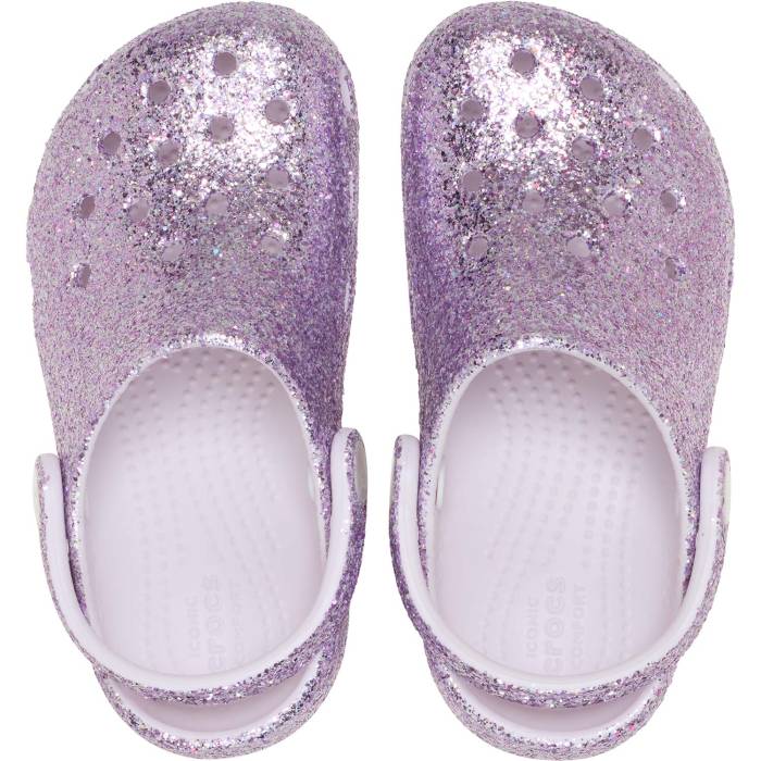 Zuecos para niños pequeños Classic Chunky Glitter