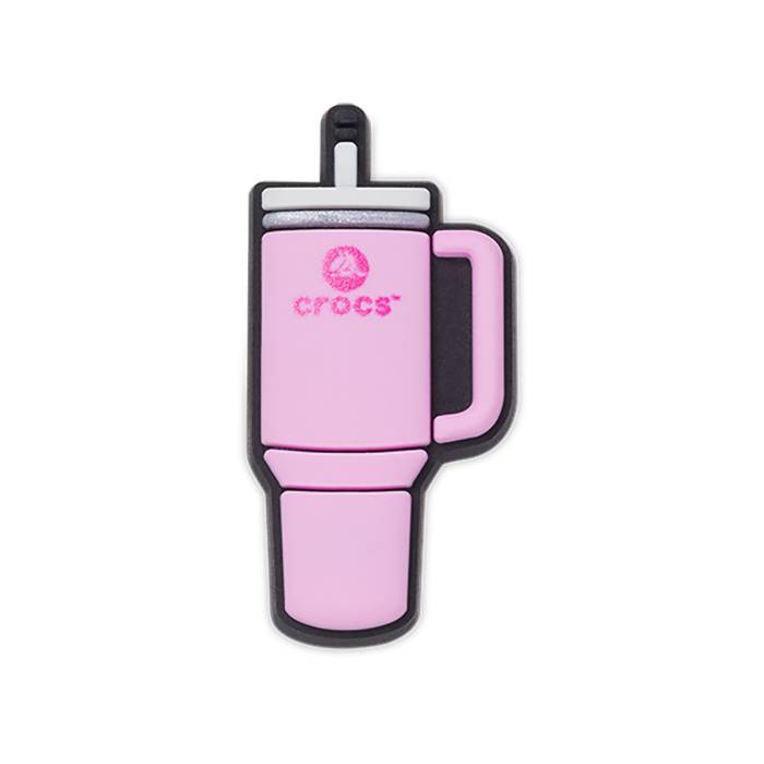 Botella de agua rosa Crocs