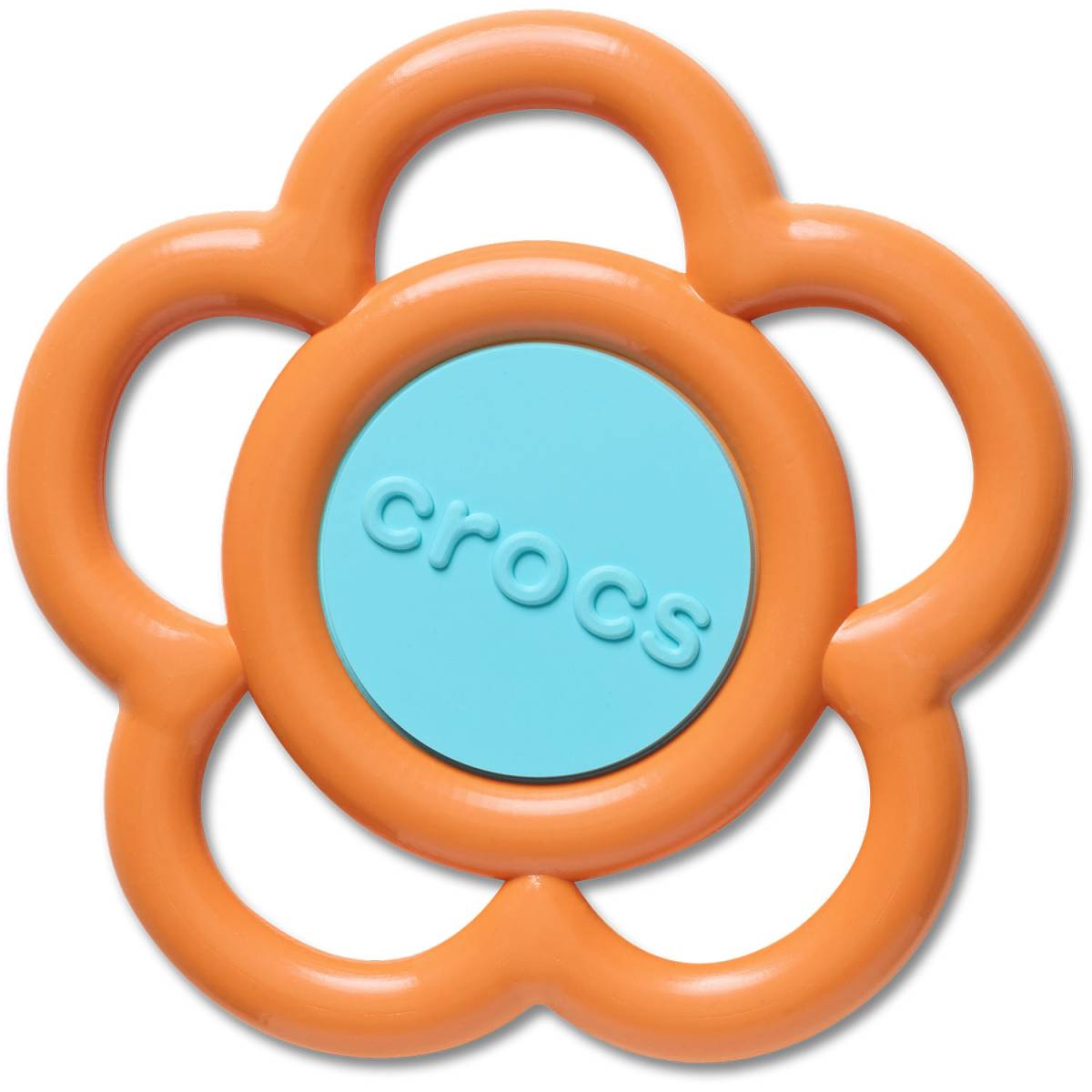 Crocs Mega Orange and Blue Flower