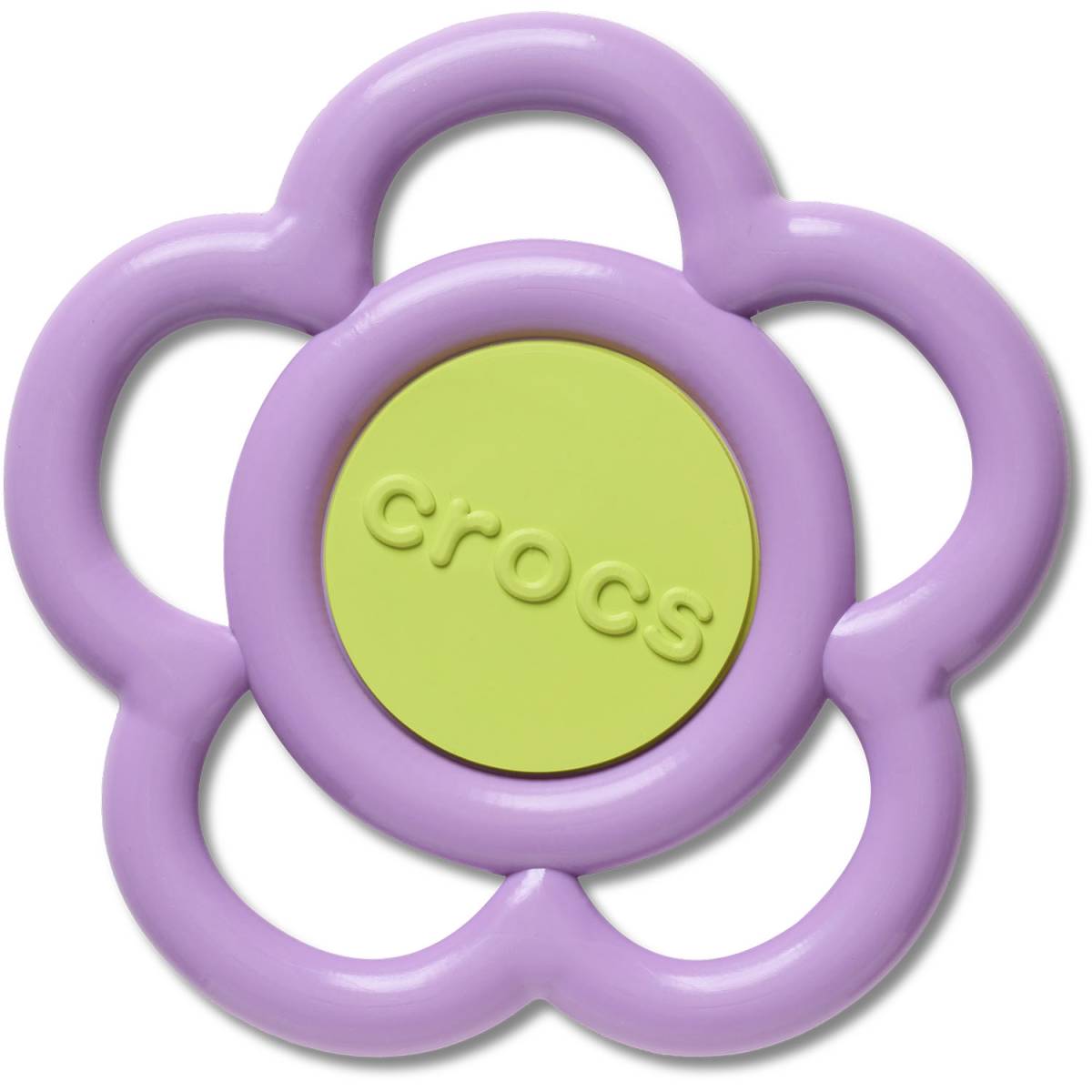 Crocs Mega Purple and Green Flower