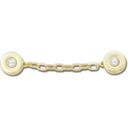 Gold Chain with Pearl Rivets