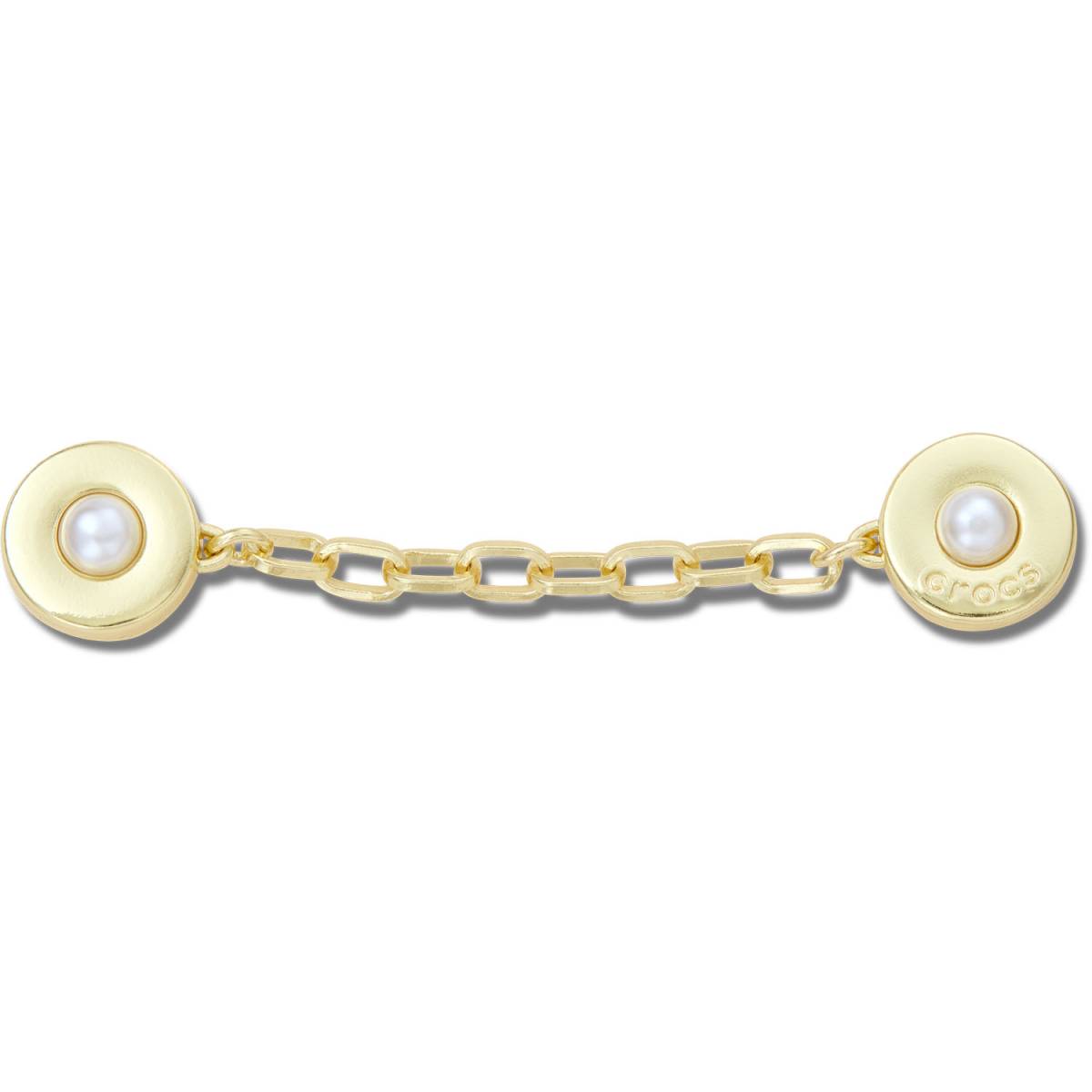 Crocs Gold Chain with Pearl Rivets