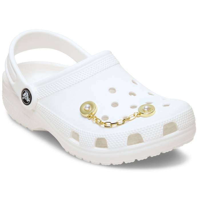 Gold Chain with Pearl Rivets
